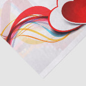 赤いハートティッシュペーパー 薄葉紙 (詳細)