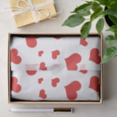 赤いハートティッシュペーパー 薄葉紙 (ギフト)