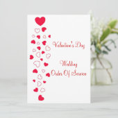 赤いハートデザインヴァレンティネス結婚デイ プログラム (スタンド正面)