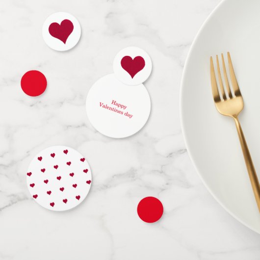 赤いハートハッピーバレンタインデー コンフェッティ (グループ)