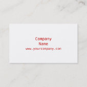 赤いハート'ハート'名刺サイド赤 名刺 (裏面)