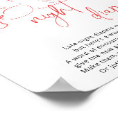 赤いハートバルーン深夜おむつゲーム ポスター (角)