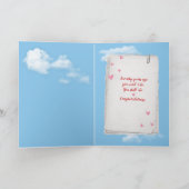 赤いハートバルーン70周年記念 カード