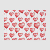 赤いハートバルーン 薄葉紙 (正面)