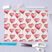 赤いハートバルーン 薄葉紙 (クラフト)