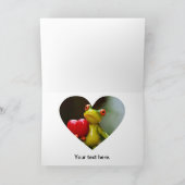 赤いハートバレンタイングリーンフロッグ シーズンカード (内部)