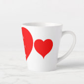 赤いハートバレンタインサンダー_コーブ カフェラテマグ (右)