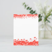 赤いハートバレンタインデイスクラップブック紙 (スタンド正面)