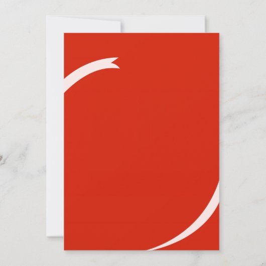 赤いハートバレンタインデーパーティの招待状 招待状 (裏面)