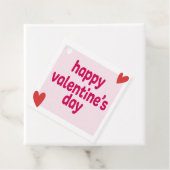 赤いハートバレンタインデーメッセージカード フェイバータグ (インサイチュ)