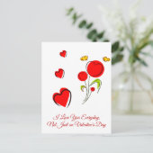 赤いハートバレンタイン、 ポストカード (スタンド正面)