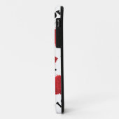 赤いハートパターンバレンタインデー Case-Mate iPhoneケース (裏面/左)