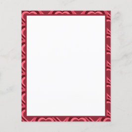 赤いハートパターン