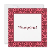 赤いハートパターン