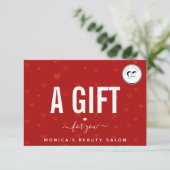 赤いハートパターン&ロゴバレンタインズデイロマンチック (スタンド正面)