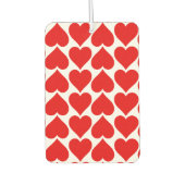 赤いハートパターン、ロマンチック、愛 カーエアーフレッシュナー (正面)