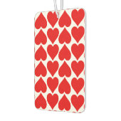 赤いハートパターン、ロマンチック、愛 カーエアーフレッシュナー (左)