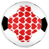 赤いハートパターン、ロマンチック、愛 サッカーボール (回転)