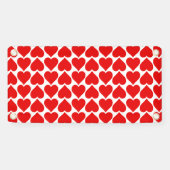 赤いハートパターン、ロマンチック、愛 横断幕 (横)