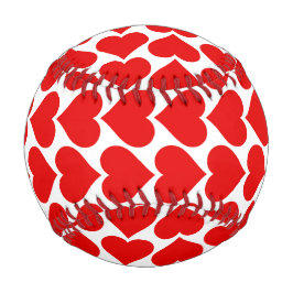 赤いハートパターン、ロマンチック、愛 野球ボール