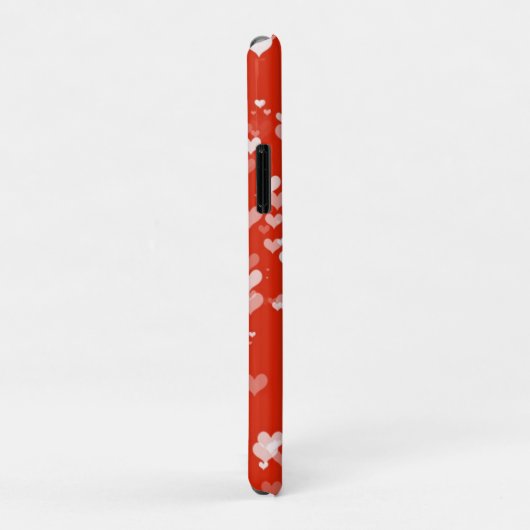 赤いハートパターン Case-Mate iPhoneケース (裏面/右)