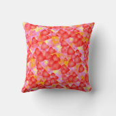 赤いハートパターンthunder_Cove クッション (裏面)