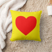 赤いハートヒートアポップ・アートのート クッション (ブランケット)
