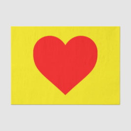 赤いハートヒートアポップ・アートのート 薄葉紙