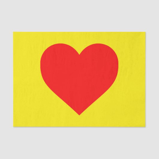 赤いハートヒートアポップ・アートのート 薄葉紙 (正面)