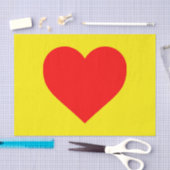 赤いハートヒートアポップ・アートのート 薄葉紙 (クラフト)