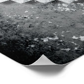 赤いハートピクセル ポスター (角)