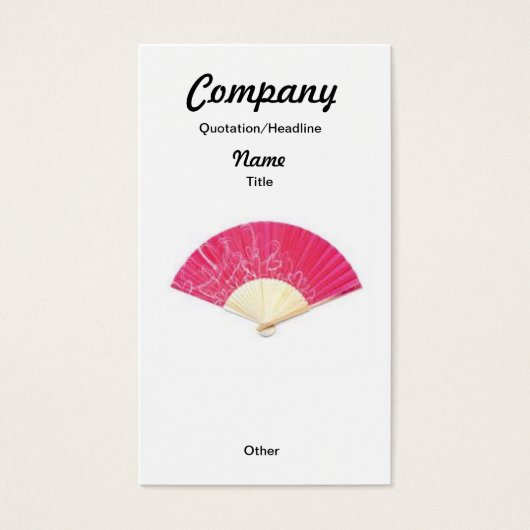 赤いハートフカスタムァンのイヤリング/名刺 (正面)