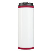 赤いハートフローラミニマルモダンリストバレンタインデー タンブラー (裏面)