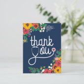 赤いハートフローラ聴診器ナース医 ポストカード (スタンド正面)