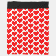 赤いハートブラックパターン