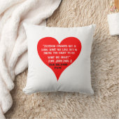 赤いハートポープジョンポール2フリーダム引用文 クッション (ブランケット)