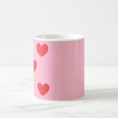 赤いハートマグ コーヒーマグカップ (中央)