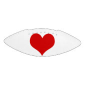 赤いハートミニサッカー アメリカンフットボール (パネル)