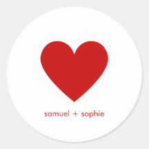 赤いハートミニマシンプルリストカスタムのモダン名