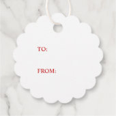 赤いハートモダンミニマシンプルリスト可愛い頭巾 フェイバータグ (裏面)