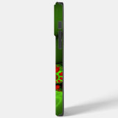 赤いハートライムグリーンモダン抽象芸術フラクタル Case-Mate iPhoneケース (裏面 / 左)