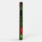 赤いハートライムグリーンモダン抽象芸術フラクタル Case-Mate iPhoneケース (裏面/右)