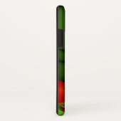 赤いハートライムグリーンモダン抽象芸術フラクタル Case-Mate iPhoneケース (裏面/右)