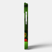 赤いハートライムグリーンモダン抽象芸術フラクタル Case-Mate iPhoneケース (裏面 / 左)