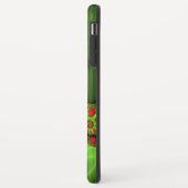赤いハートライムグリーンモダン抽象芸術フラクタル Case-Mate iPhoneケース (裏面/左)