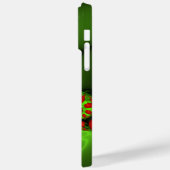 赤いハートライムグリーンモダン抽象芸術フラクタル Case-Mate iPhoneケース (裏面 / 左)