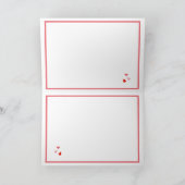 赤いハートラブキスとハグバレンタイン シーズンカード (内部)