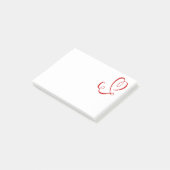 赤いハートラブポスト結婚It -'s, 婚約した,ブライダル ポストイット (アングル)