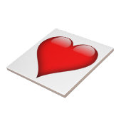 赤いハートラブ タイル (側面)