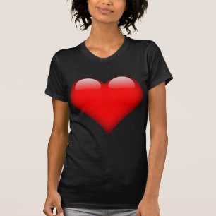 赤いハートラブ Tシャツ